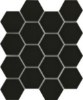 Picture of Emser Tile - Catch Mosaic Hexagon Black