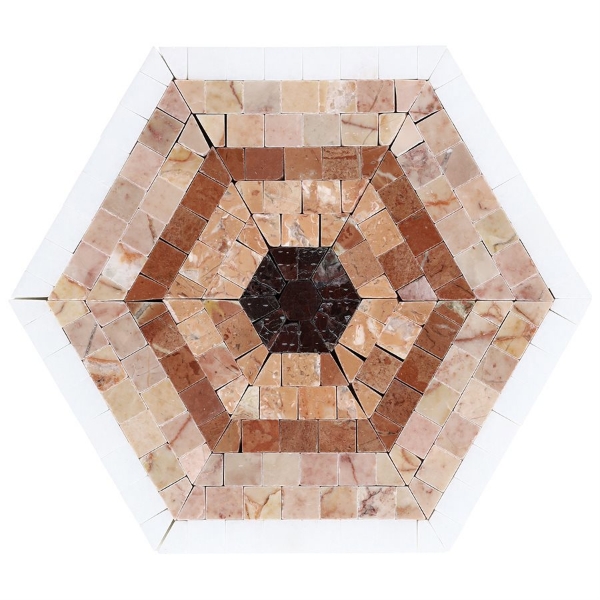 Picture of SOHO Studio Corp - Imogen Hexagon Terra Rosa