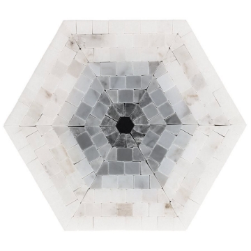Picture of SOHO Studio Corp - Imogen Hexagon Grigio