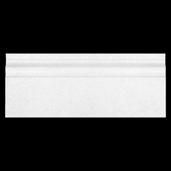 Picture of Elon Tile & Stone - Base Moldings White Thassos Honed