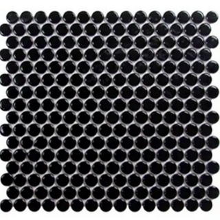 Picture of Roca - CC Mosaics Black Matte Pennyround