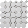 Picture of Roca - CC Mosaics Snow White Gray Octagon