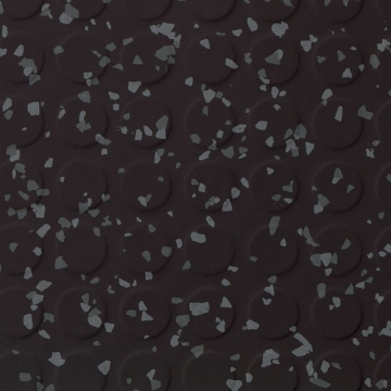 Picture of Roppe - Symmetry Low Profile Raised Circular Black