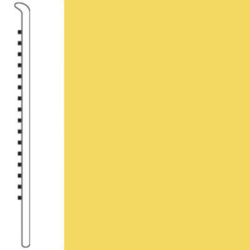 Picture of Roppe - 4 Inch 1/8 Vinyl No Toe Base Daffodil