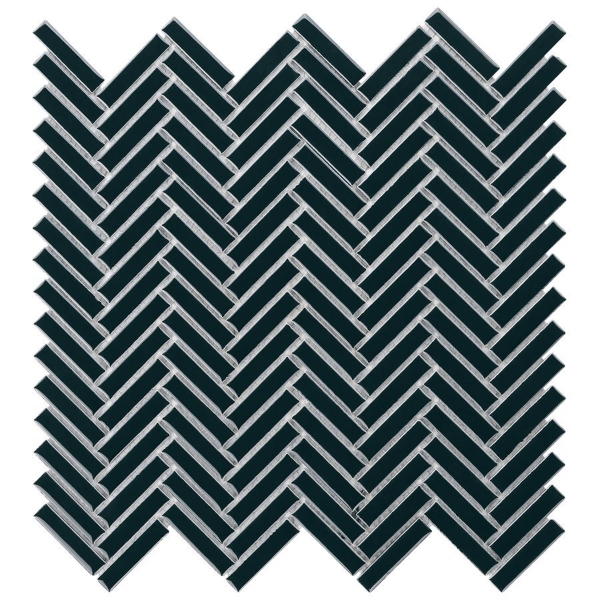 Picture of SOHO Studio Corp - Motek Herringbone Mosaic Polished Emerald Green