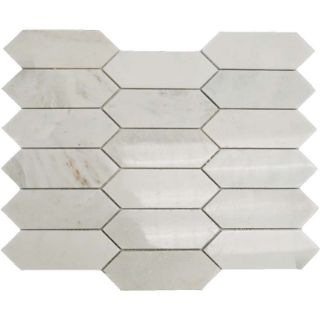 Picture of Stone Collection - Sweet White Mosaic Picket Sweet White Polished