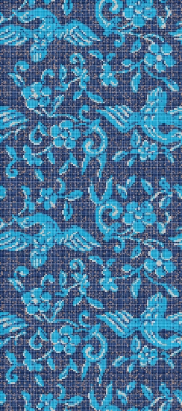 Picture of Bisazza Mosaico - Decori 10 - China Birds China Birds Blue