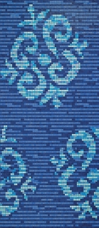Picture of Bisazza Mosaico - Decori 20 - Ginseng Blue