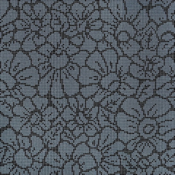 Picture of Bisazza Mosaico - Decori 10 - Graphic Flowers Black