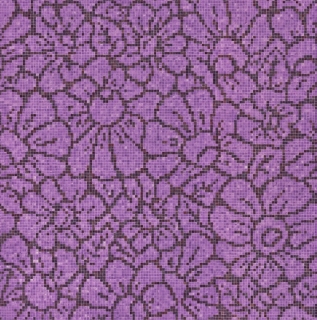 Picture of Bisazza Mosaico - Decori 10 - Graphic Flowers Purple