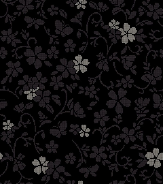 Picture of Bisazza Mosaico - Decori 10 - Hana Flower Dark