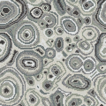 Picture of Bisazza Mosaico - Decori 10 - New Malachite Grey