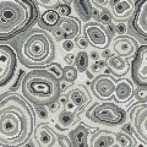 Picture of Bisazza Mosaico - Decori 10 - New Malachite Grey