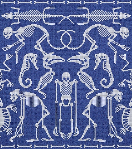 Picture of Bisazza Mosaico - Decori 10 - Perished Blue