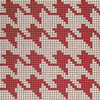 Picture of Bisazza Mosaico - Pied De Poule Rosso