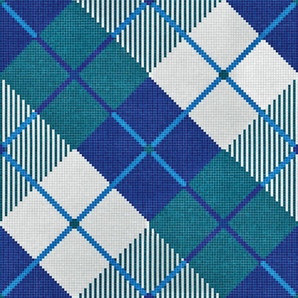 Picture of Bisazza Mosaico - Decori 10 - William Blue