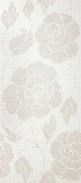 Picture of Bisazza Mosaico - Decori 20 - Winter Flowers Bianco