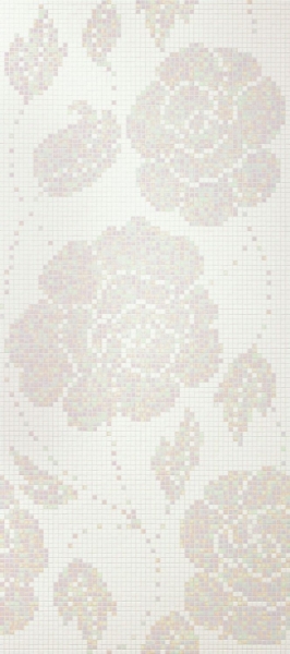 Picture of Bisazza Mosaico - Decori 20 - Winter Flowers Bianco
