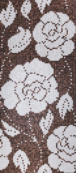 Picture of Bisazza Mosaico - Decori 20 - Winter Flowers Oro Nero