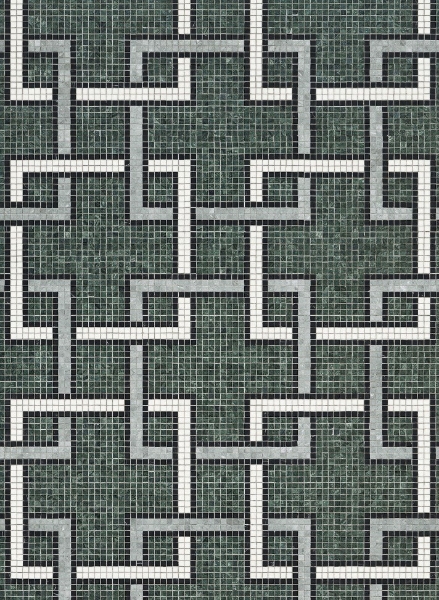 Picture of Bisazza Mosaico - Marmosaico Magenta Verde