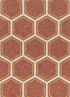 Picture of Bisazza Mosaico - Marmosaico Piazza Scala Rosso