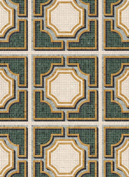 Picture of Bisazza Mosaico - Marmosaico Solferino Verde