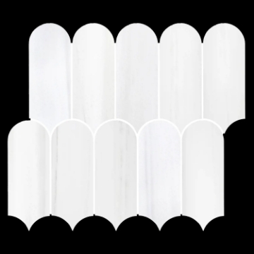 Picture of Elon Tile & Stone - Wave Mosaics Dolomite Honed