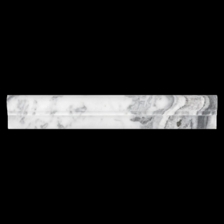 Picture of Elon Tile & Stone - Ogee Moldings Royal White Honed