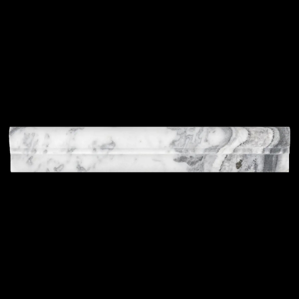 Picture of Elon Tile & Stone - Ogee Moldings Royal White Honed