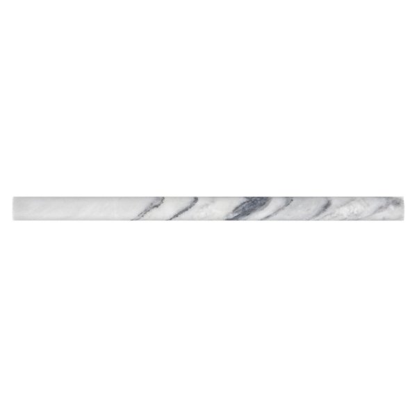 Picture of Elon Tile & Stone - Pencil Moldings Royal White Pencil Honed