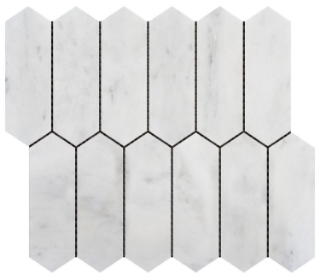 Picture of Bati Orient - Marble Picket White Grey