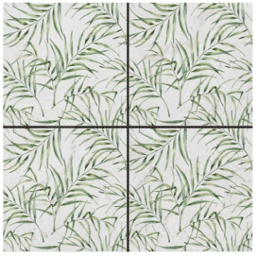 Picture of Bati Orient - Marble Palm Leaf Green