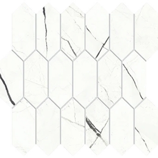 Picture of Atlas Concorde - Beyond Calacatta Picket Mosaic Glam White