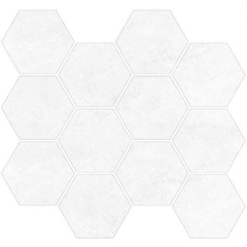 Picture of Ecoceramic - Babilon Mosaic Hexagon Artic