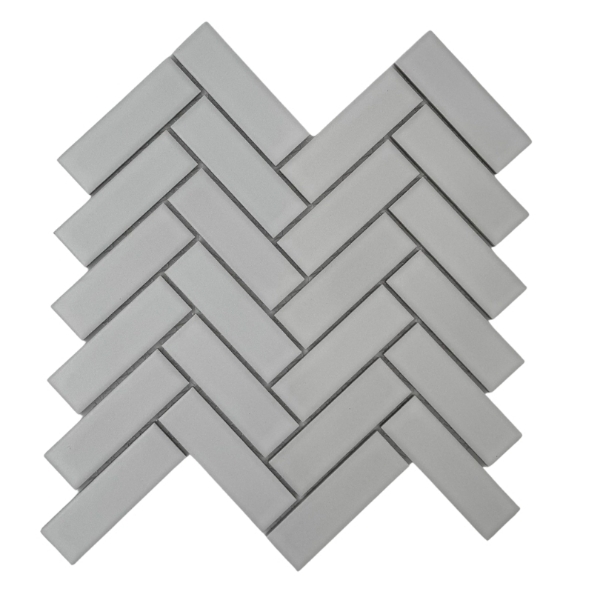 Picture of Adex USA - Rectangle Herringbone Matte White