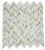 Picture of Elysium - Chevron Mosaic Calacatta Gold Honed