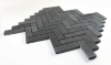 Picture of Elysium - Herringbone Mosaic Basalt