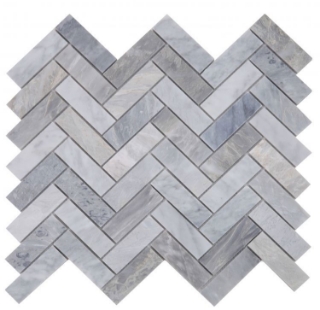 Picture of Elysium - Herringbone Mosaic Italian Grey