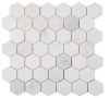 Picture of Elysium - 2 x 2 Hexagon Mosaic Snow White Polished