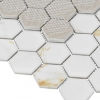 Picture of Elysium - Hulu Hexagon Mosaic Calacatta