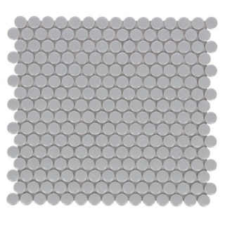 Picture of Elysium - Hulu Penny Round Mosaic City Grey Matte