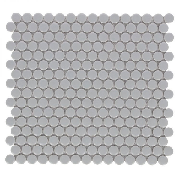 Picture of Elysium - Hulu Penny Round Mosaic City Grey Matte