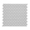Picture of Elysium - Hulu Penny Round Mosaic Light Grey Matte