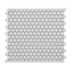 Picture of Elysium - Hulu Penny Round Mosaic Natural Grey Glossy