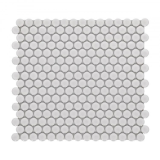 Picture of Elysium - Hulu Penny Round Mosaic Natural Grey Glossy