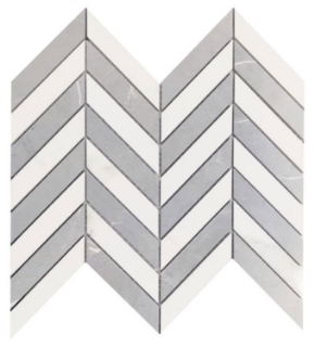 Picture of Elysium - Prestigio Chevron Statuario-Impero Mix Lucido