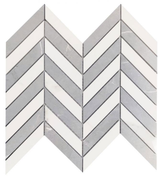 Picture of Elysium - Prestigio Chevron Statuario-Impero Mix Lucido