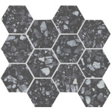 Picture of Emser Tile - Fragmento Hex Mosaic Black Large Speckle