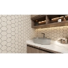 Picture of Emser Tile - Fragmento Hex Mosaic Pearl Small Speckle