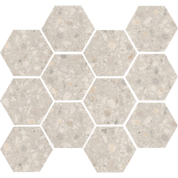 Picture of Emser Tile - Fragmento Hex Mosaic Pearl Large Speckle